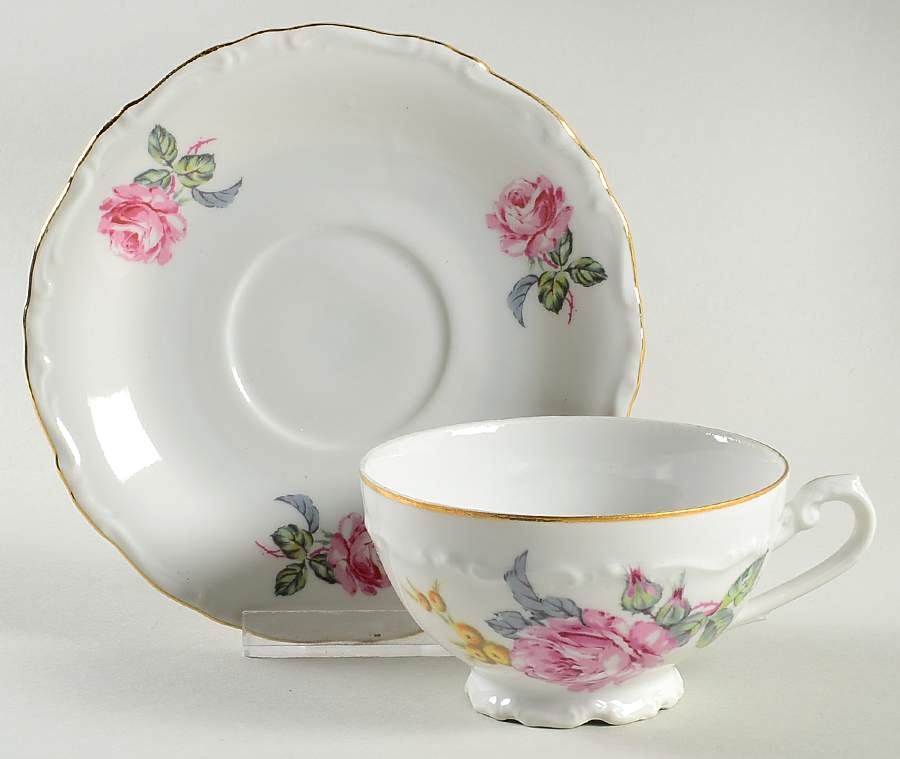 BOH50 Footed Cup & Saucer Set by Bohemia Ceramic Works-1