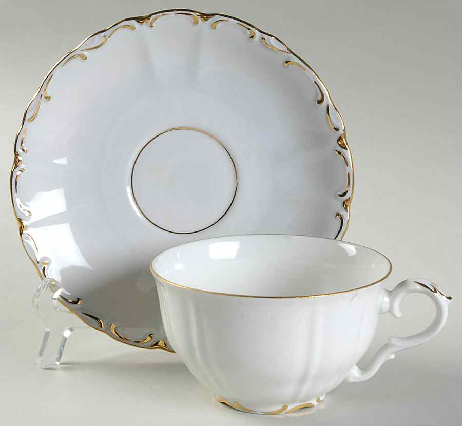 BOH53 Flat Cup & Saucer Set by Bohemia Ceramic Works-1