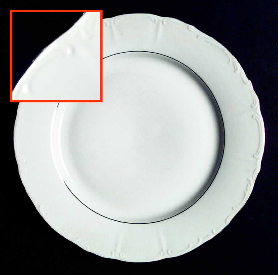 Contessa Platinum Dinner Plate by Bohemia Ceramic Works-1