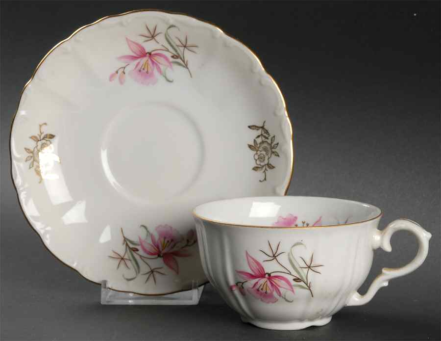 BOH8 Flat Cup & Saucer Set by Bohemia Ceramic Works-1