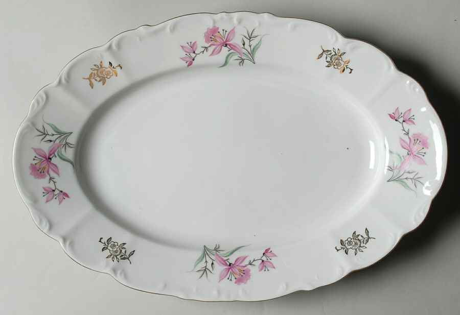 BOH8 13" Oval Serving Platter by Bohemia Ceramic Works-1