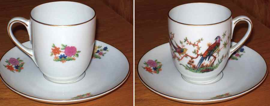 The Eaton Flat Demitasse Cup & Saucer Set by Bohemia Ceramic Works-1