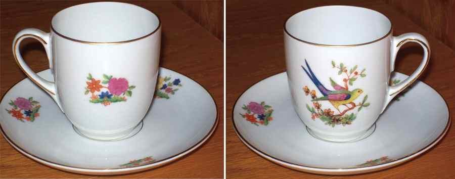 The Eaton Flat Demitasse Cup & Saucer Set by Bohemia Ceramic Works-1