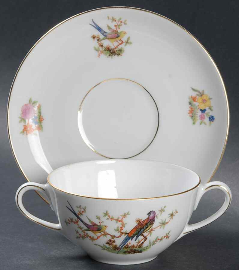 The Eaton Flat Bouillon Cup & Saucer by Bohemia Ceramic Works-1