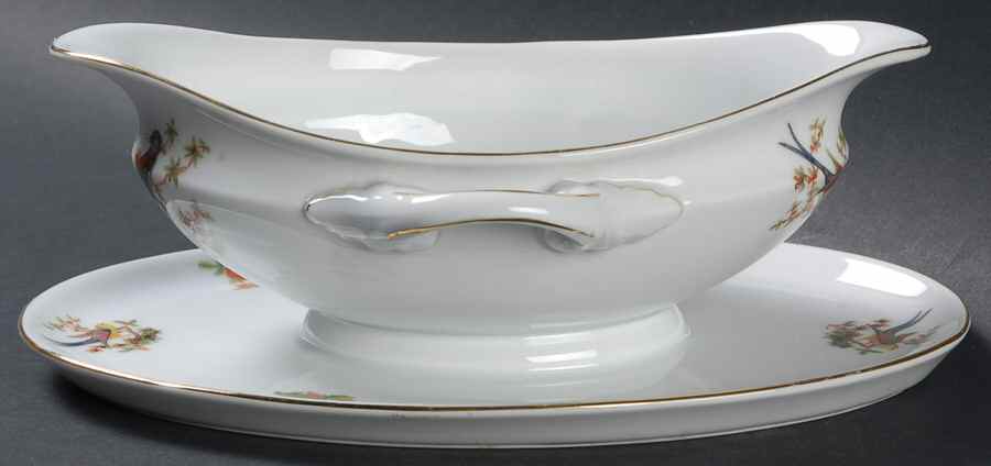 The Eaton Gravy Boat with Attached Underplate by Bohemia Ceramic Works-1