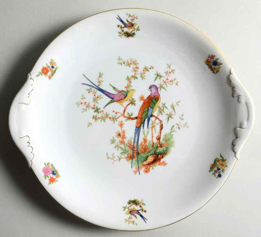 The Eaton Handled Cake Plate by Bohemia Ceramic Works-1