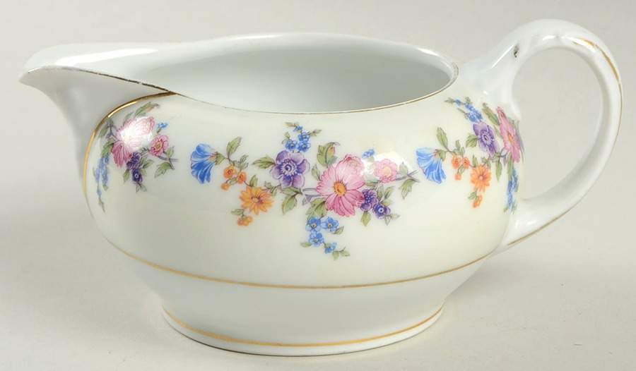 Floradora (Cream Border) Creamer by Bohemia Ceramic Works-1
