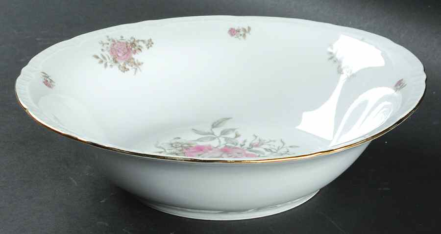 Maria (Embossed Edge) 9" Round Vegetable Bowl by Bohemia Ceramic Works-1