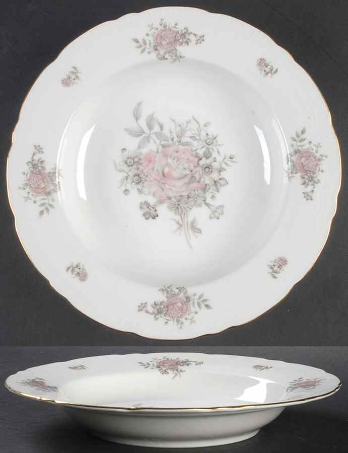 Maria (Embossed Edge) Rim Soup Bowl by Bohemia Ceramic Works-1
