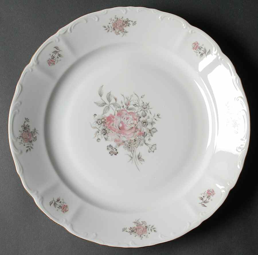 Maria (Embossed Scroll Edge) 12" Chop Plate (Round Platter) by Bohemia Ceramic Works-1