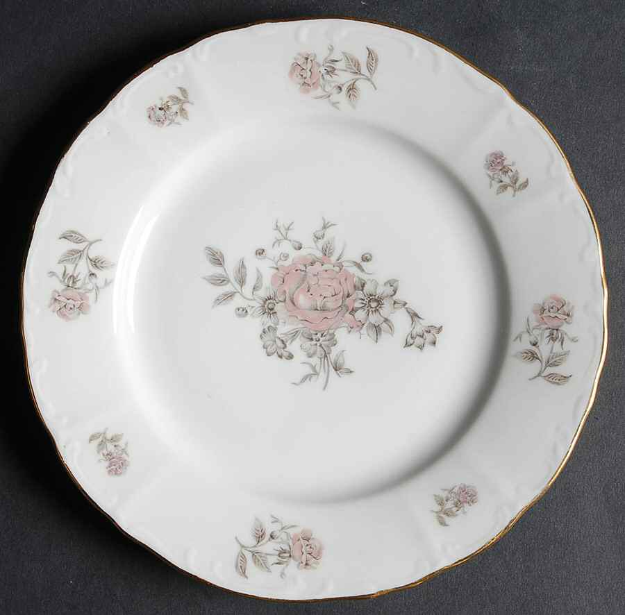 Maria (Embossed Scroll Edge) Bread & Butter Plate by Bohemia Ceramic Works-1