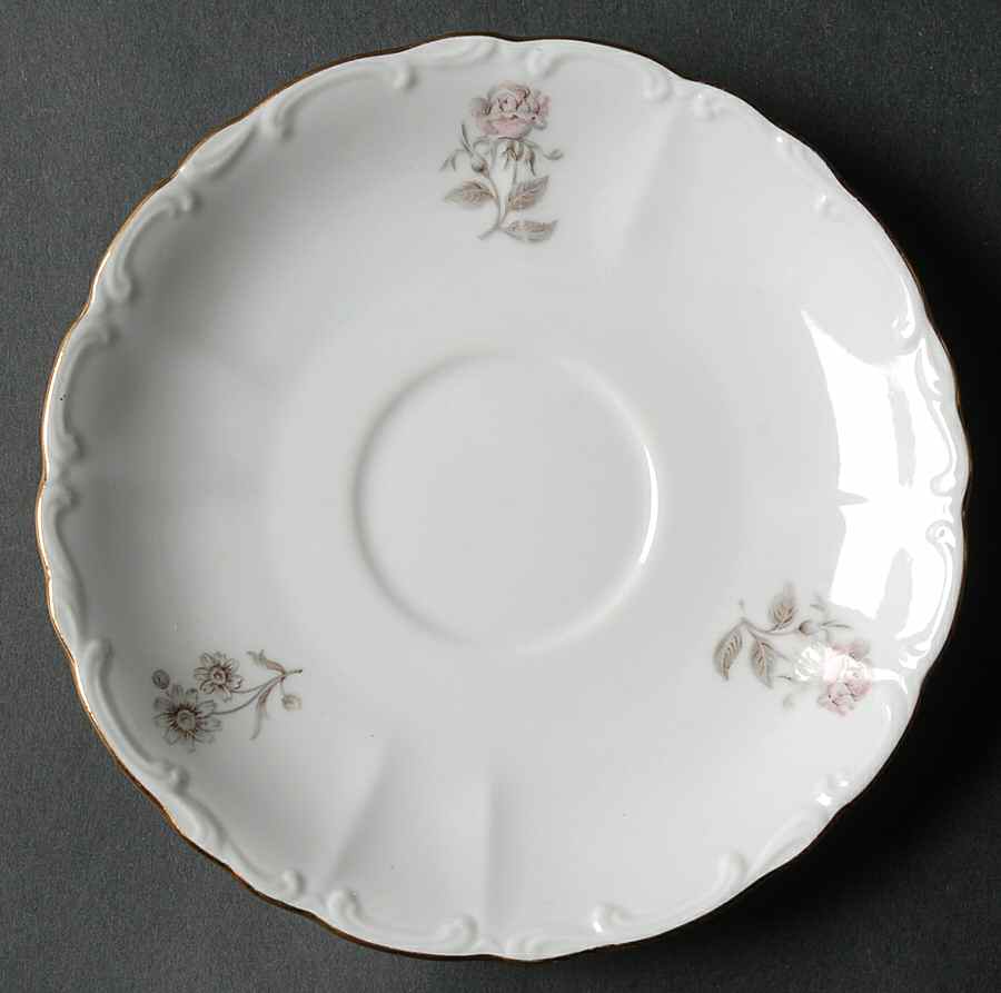 Maria (Embossed Scroll Edge) Saucer by Bohemia Ceramic Works-1