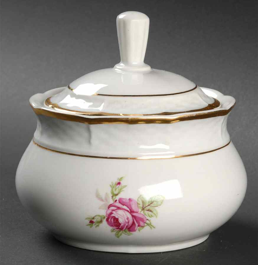 Mel Rose Sugar Bowl & Lid by Bohemia Ceramic Works-1