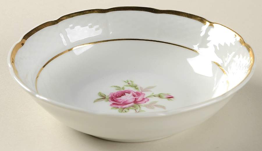 Mel Rose Fruit/Dessert (Sauce) Bowl by Bohemia Ceramic Works-1