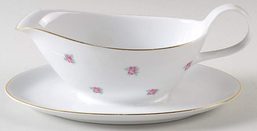 Musetta Gravy Boat with Attached Underplate by Bohemia Ceramic Works-1