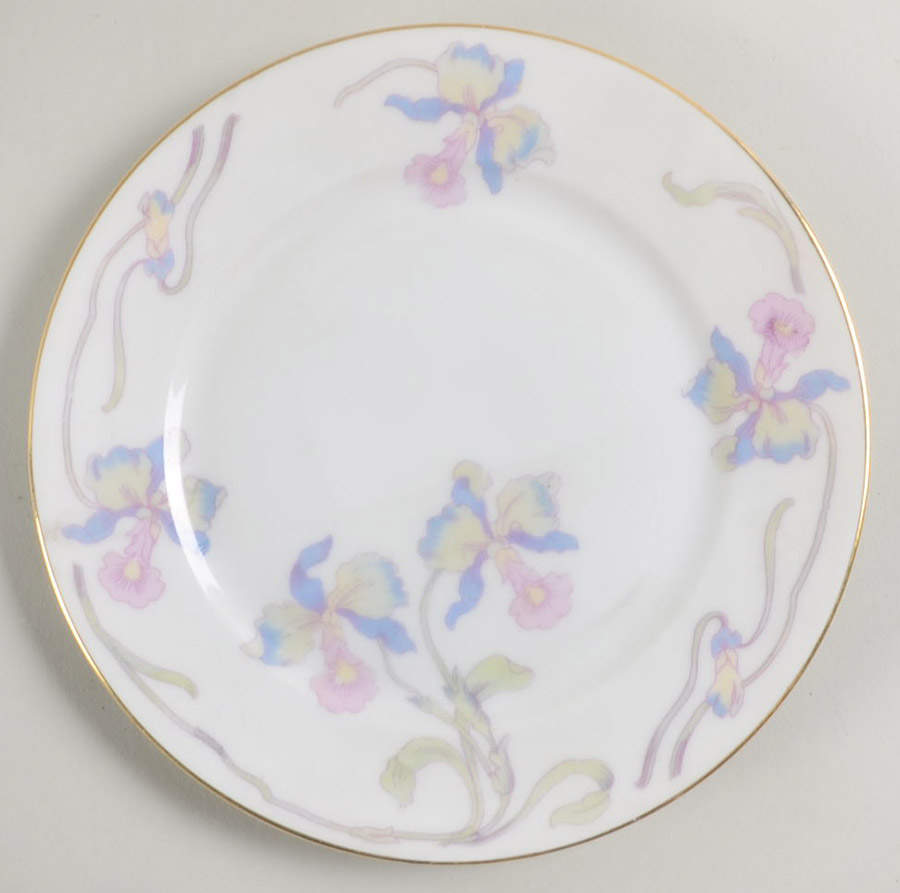 Orchid Iris Bread & Butter Plate by Bohemia Ceramic Works-1