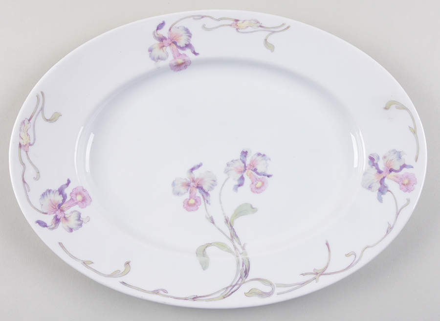 Orchid Iris 13" Oval Serving Platter by Bohemia Ceramic Works-1