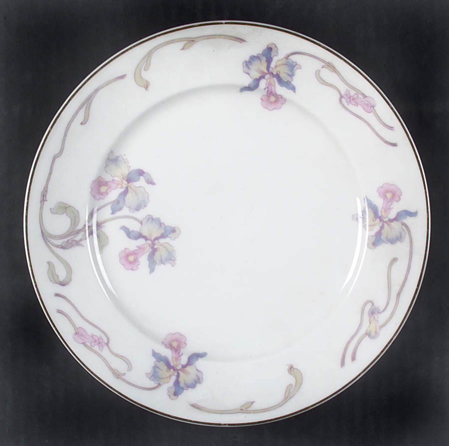 Orchid Iris Salad Plate by Bohemia Ceramic Works-1