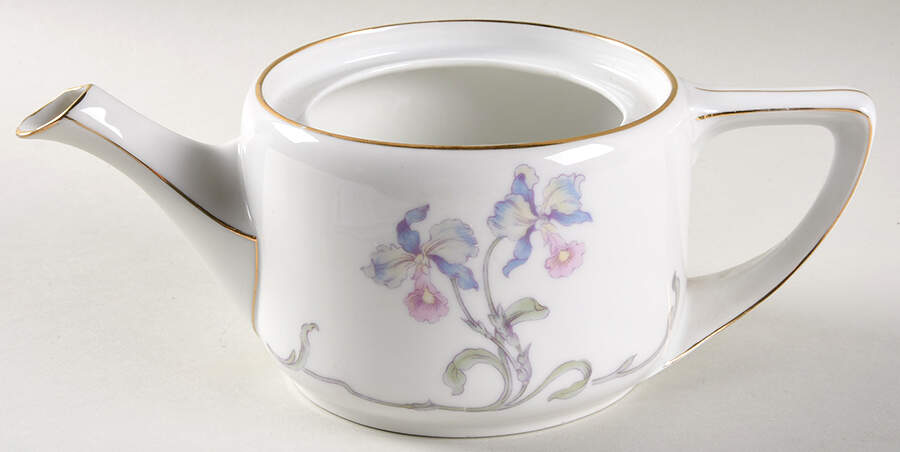 Orchid Iris Mini Teapot No Lid by Bohemia Ceramic Works-1