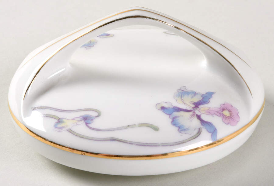 Orchid Iris Lid for Mini Teapot by Bohemia Ceramic Works-1