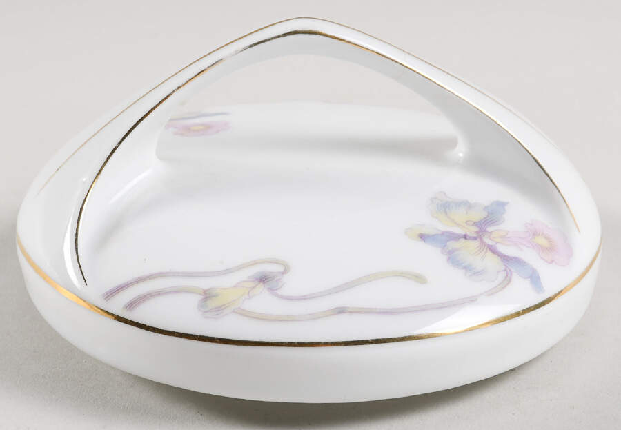 Orchid Iris Lid for Teapot by Bohemia Ceramic Works-1