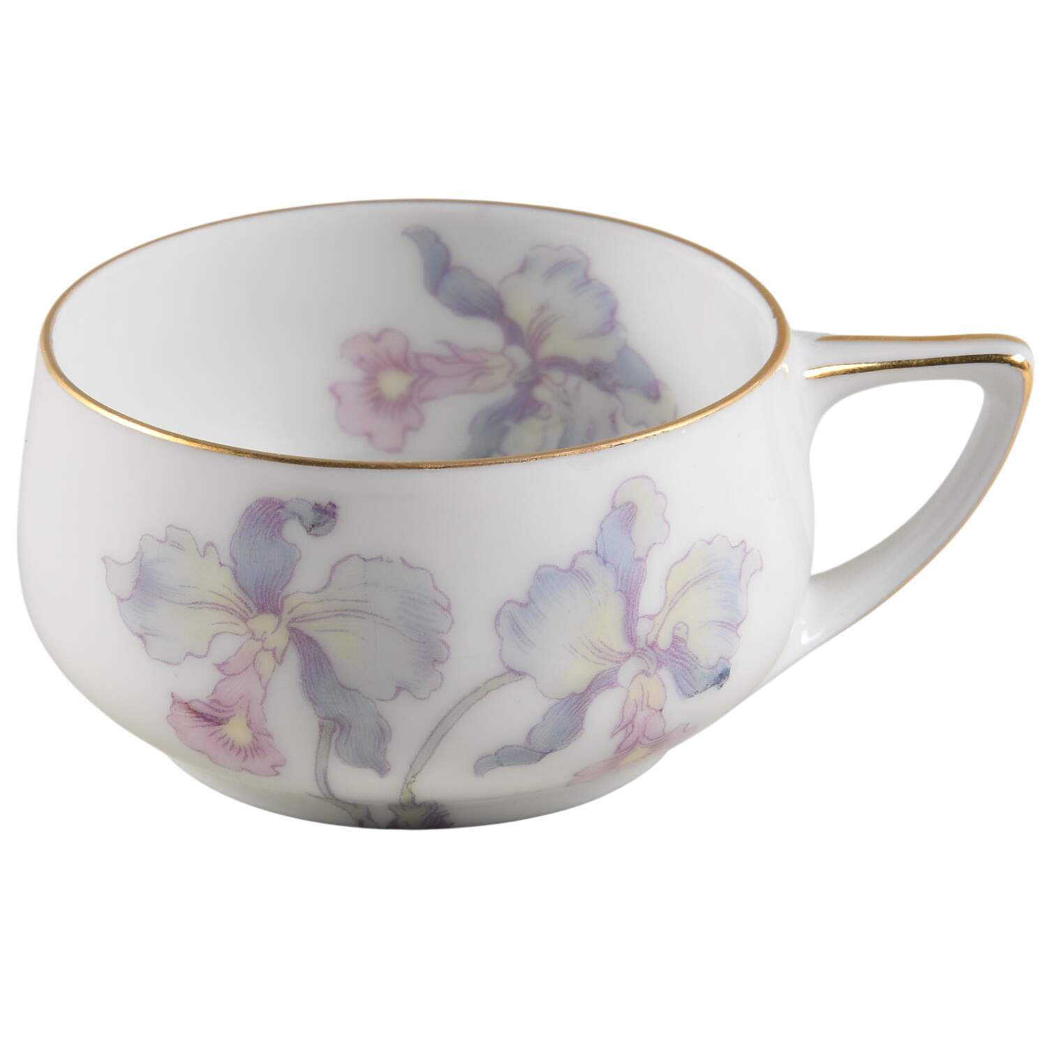 Orchid Iris Flat Demitasse Cup by Bohemia Ceramic Works-1
