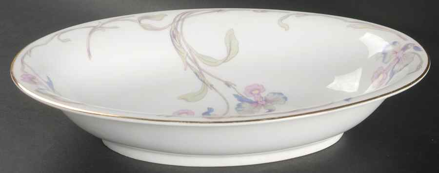 Orchid Iris 10" Oval Vegetable Bowl by Bohemia Ceramic Works-1
