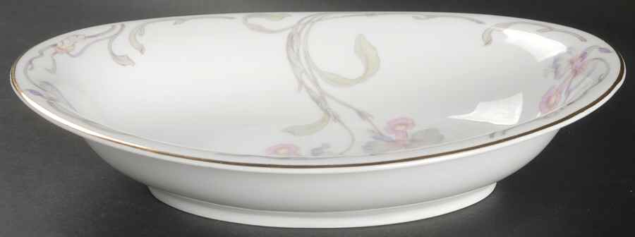 Orchid Iris 10" Oval Vegetable Bowl by Bohemia Ceramic Works-1