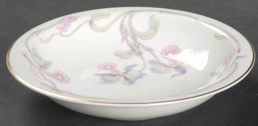 Orchid Iris Fruit/Dessert (Sauce) Bowl by Bohemia Ceramic Works-1