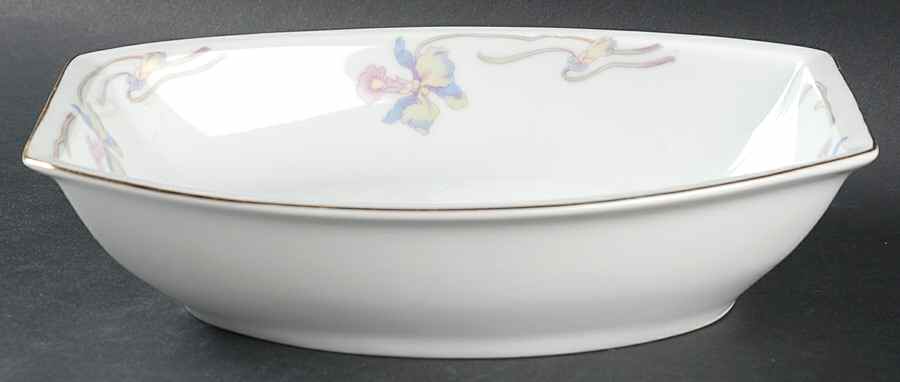 Orchid Iris 9" Oval Vegetable Bowl by Bohemia Ceramic Works-1
