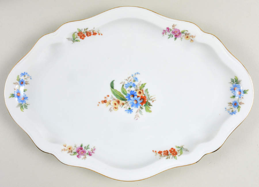 Rhoda 13" Oval Serving Platter by Bohemia Ceramic Works-1