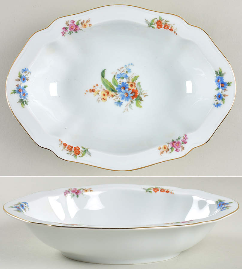 Rhoda 10" Oval Vegetable Bowl by Bohemia Ceramic Works-1