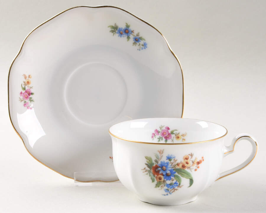 Rhoda Flat Cup & Saucer Set by Bohemia Ceramic Works-1