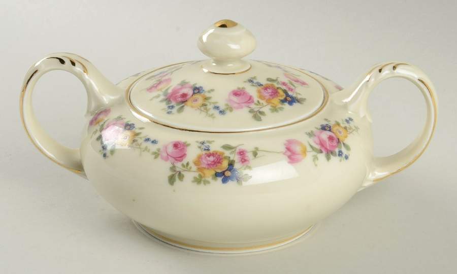 Rosemere Sugar Bowl & Lid by Bohemia Ceramic Works-1
