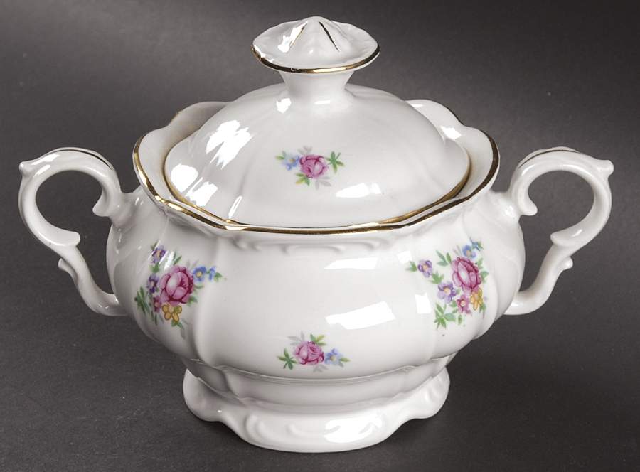 Springtime Sugar Bowl & Lid by Bohemia Ceramic Works-1