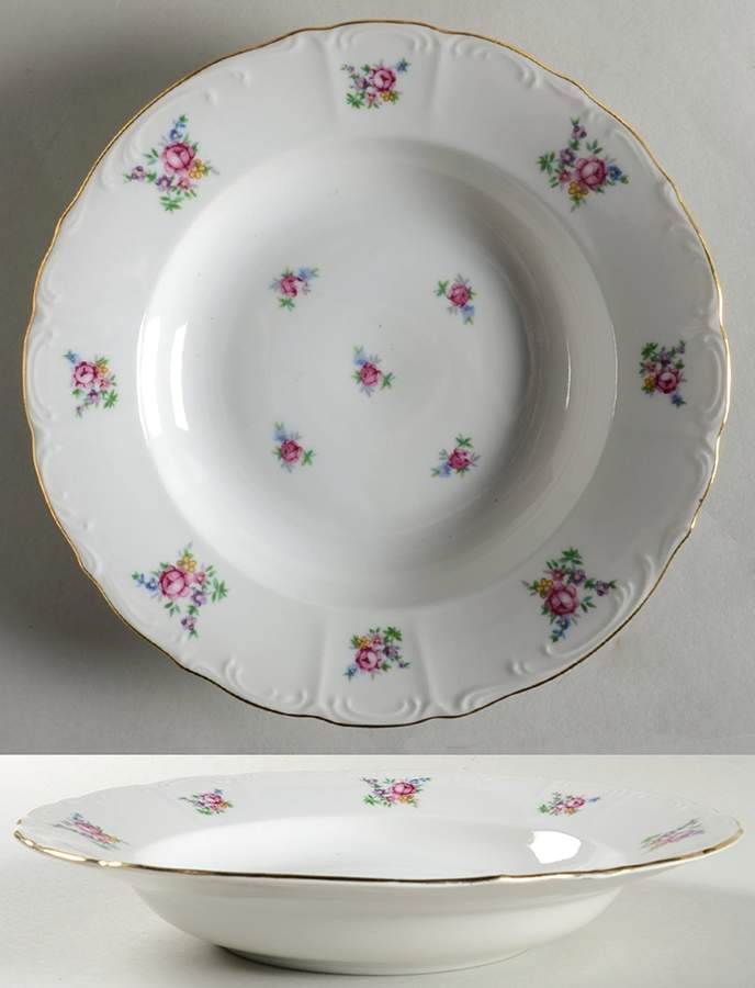 Springtime Rim Soup Bowl by Bohemia Ceramic Works-1