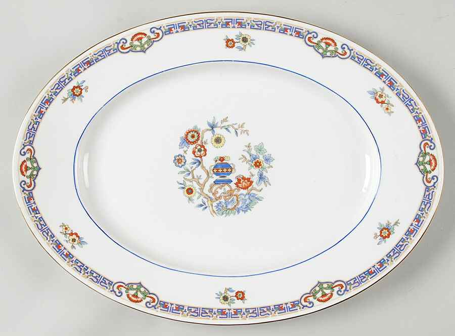 St. Moritz 13" Oval Serving Platter by Bohemia Ceramic Works-1