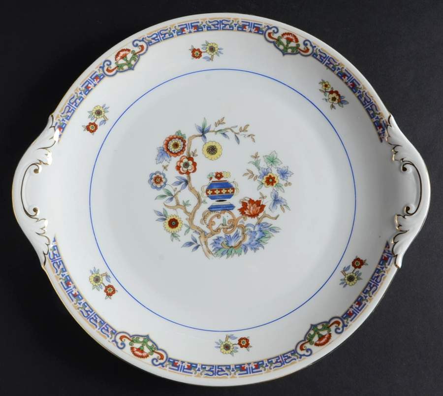 St. Moritz Handled Cake Plate by Bohemia Ceramic Works-1