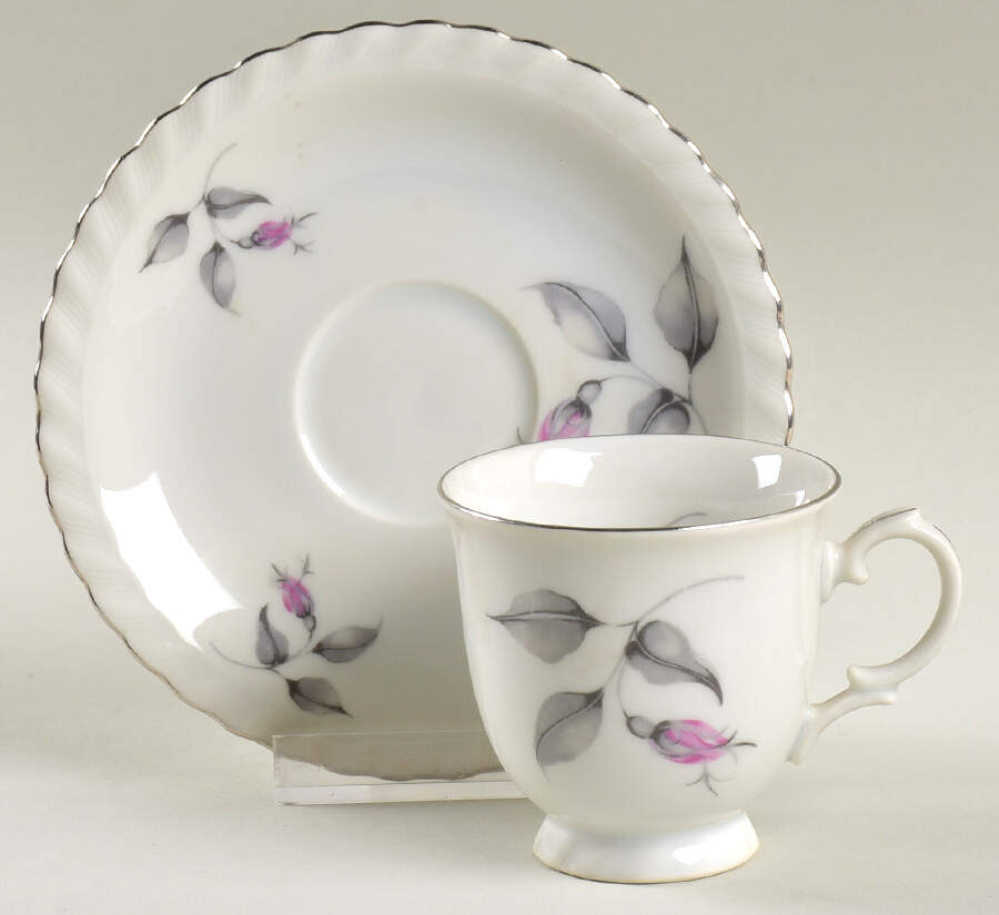 Theresa Footed Demitasse Cup & Saucer Set by Bohemia Ceramic Works-1