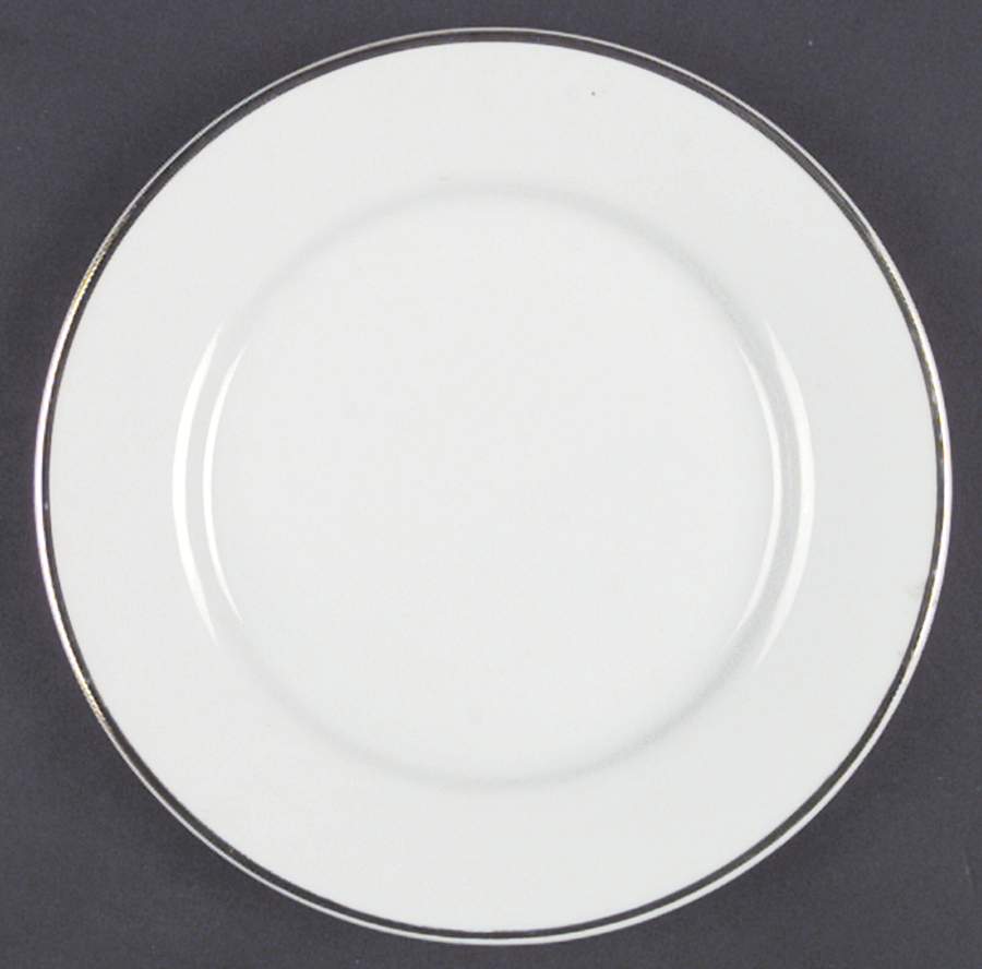 Wedding Band (Trim Off Edge) Salad Plate by Bohemia Ceramic Works-1