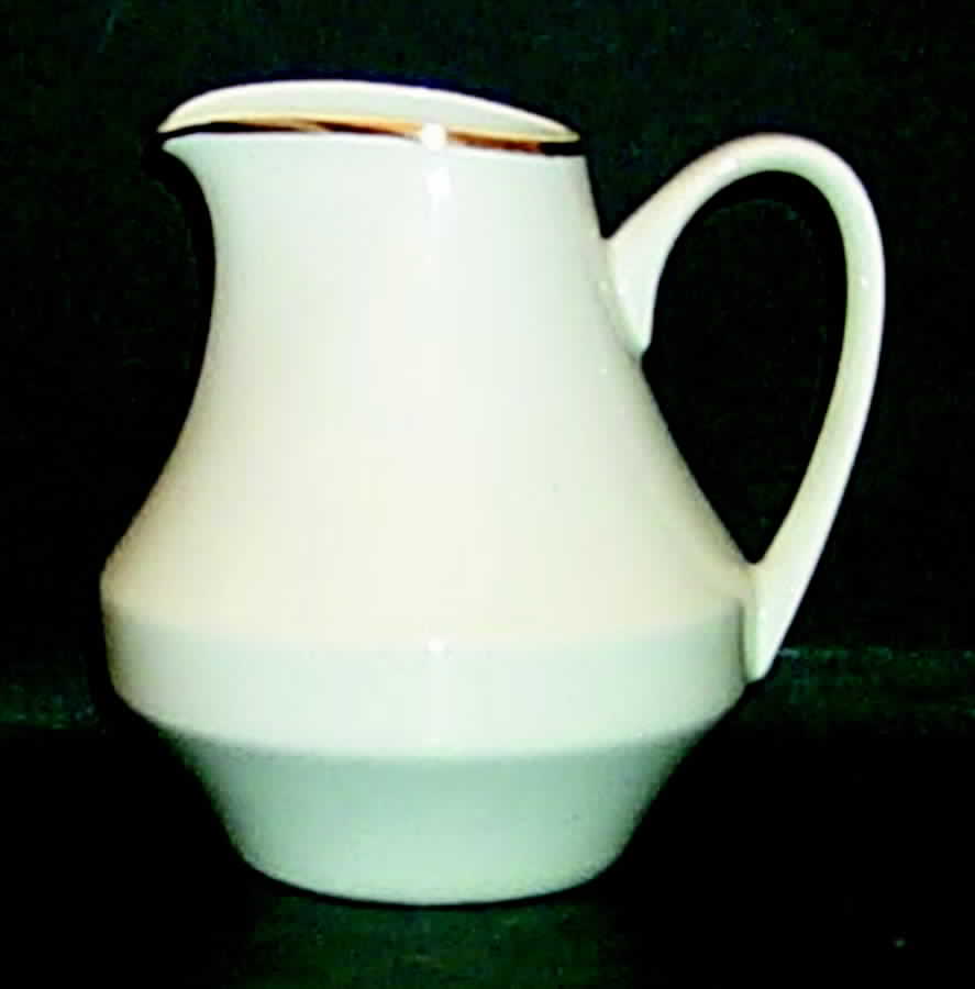 Wedding Band (Trim Off Edge) Creamer by Bohemia Ceramic Works-1