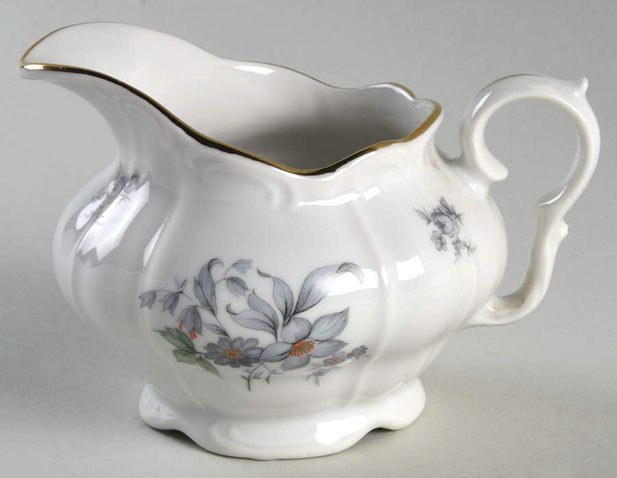 Wild Flower (Scroll Edge) Creamer by Bohemia Ceramic Works-1