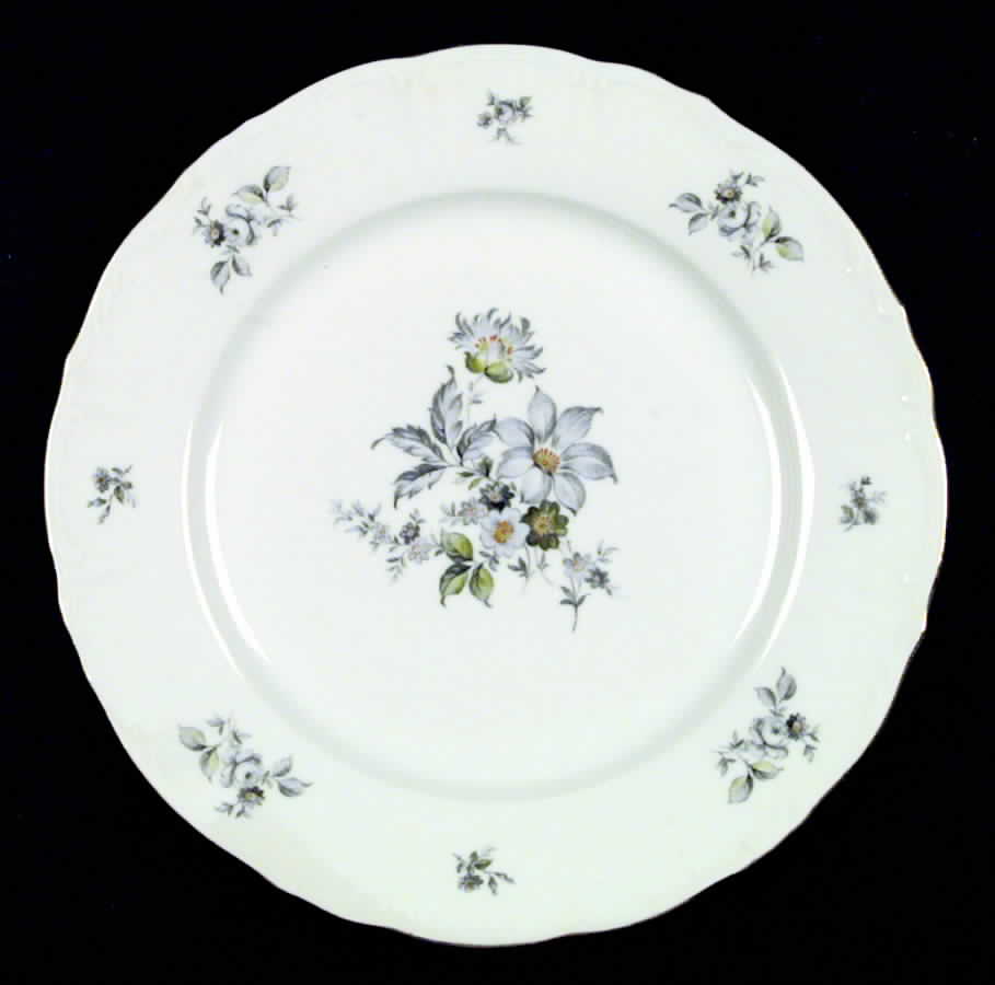Wild Flower (Scroll Edge) Dinner Plate by Bohemia Ceramic Works-1