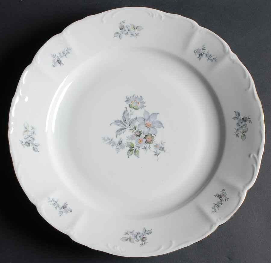 Wild Flower (Scroll Edge) 13" Chop Plate (Round Platter) by Bohemia Ceramic Works-1
