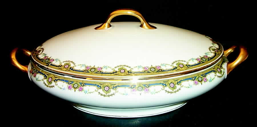 BOJ1 Oval Covered Vegetable by Jean Boyer (Limoges)-1
