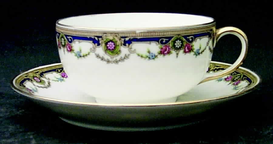 BOJ1 Flat Cup & Saucer Set by Jean Boyer (Limoges)-1