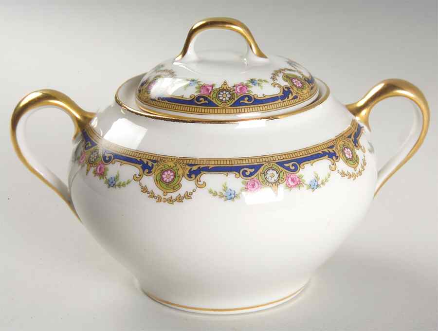BOJ1 Sugar Bowl & Lid by Jean Boyer (Limoges)-1