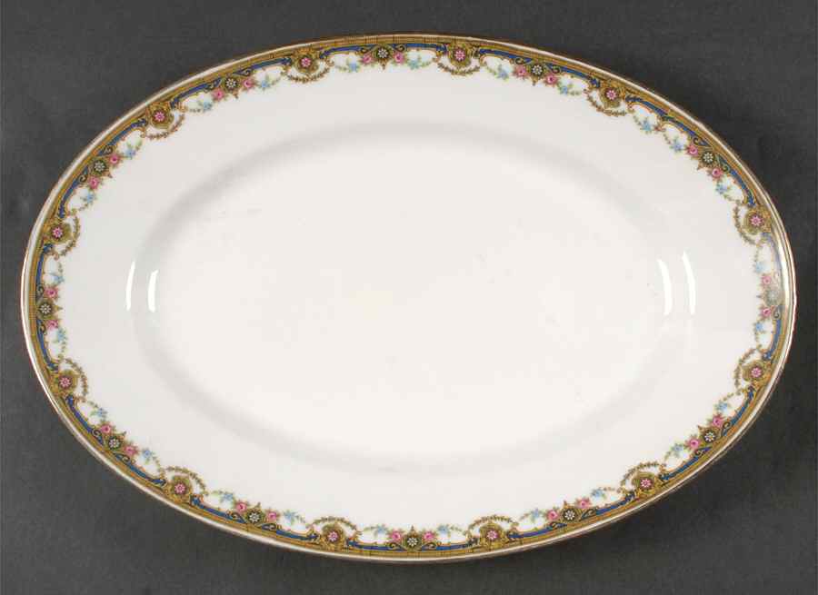 BOJ1 13" Oval Serving Platter by Jean Boyer (Limoges)-1