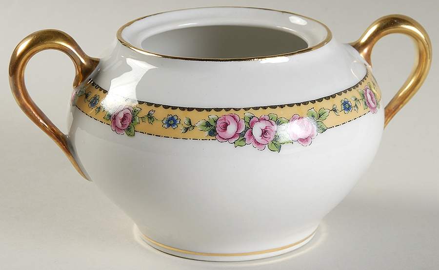 BOJ17 Sugar Bowl No Lid by Jean Boyer (Limoges)-1