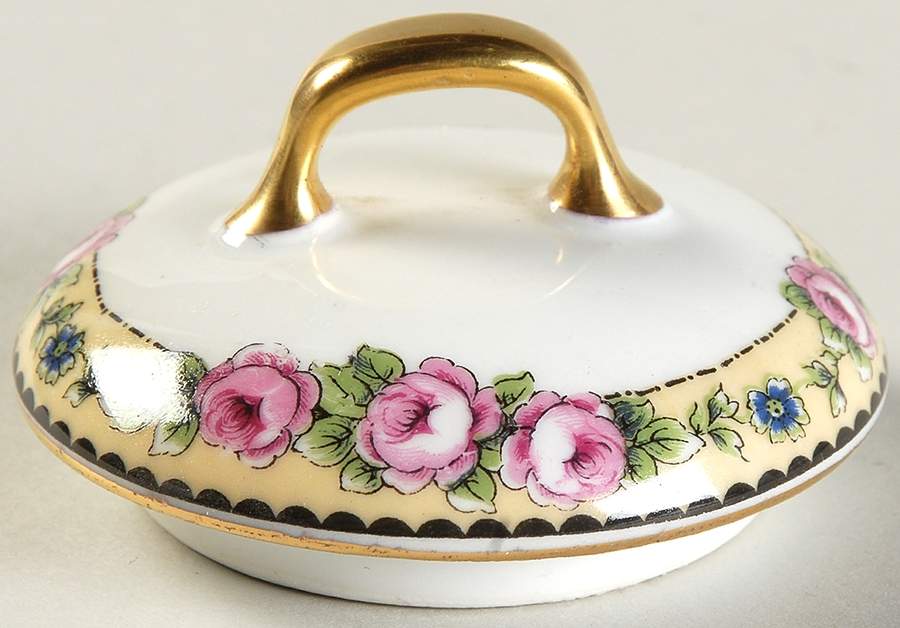 BOJ17 Lid for Sugar Bowl by Jean Boyer (Limoges)-1